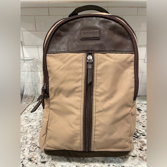 COPY - Coach Canvas leather backpack unisex - Picture 1 of 15